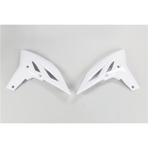 UFO YZF250 11-13/WR450F 12-15 RADIATOR SHROUDS ((WHT))