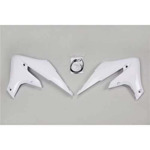 UFO YZ250F 19-22/450F 18-22/WRF 19-22 RADIATOR SHROUDS ((WHT))