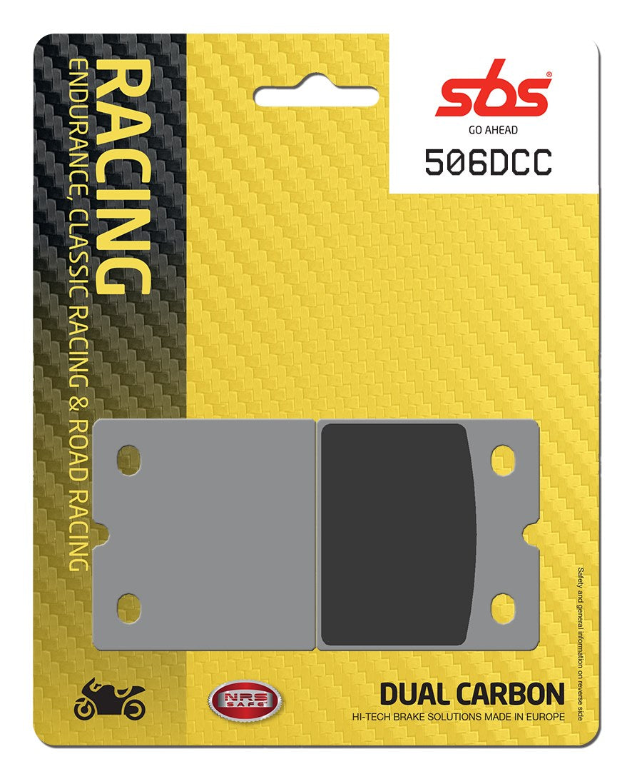 SBS FRICTION - Dual Carbon Classic Front Brake Pads (Track Use) - 506DCC-