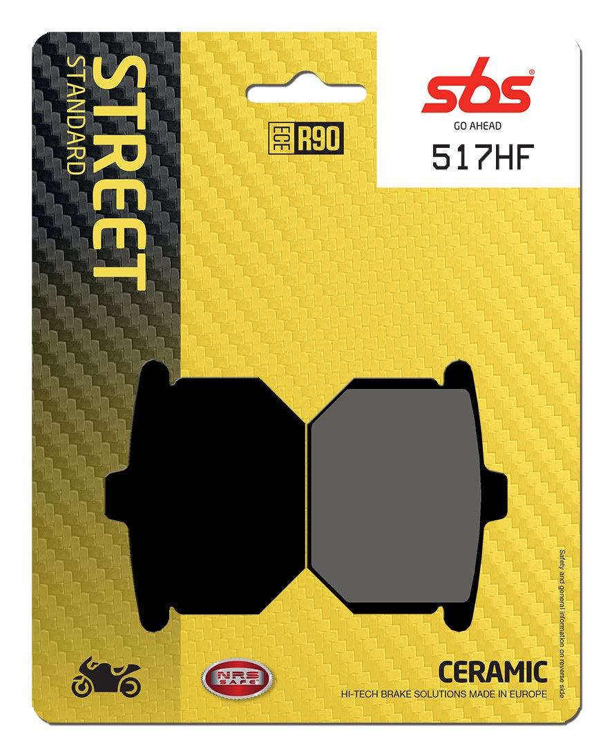 SBS FRICTION - Ceramic Front / Rear Brake Pads - 517HF-
