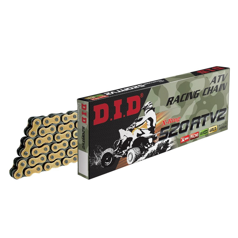 #DID ATV RACING 520ATV2 GLD/BLK 104FB (CTN10) [ONC01]