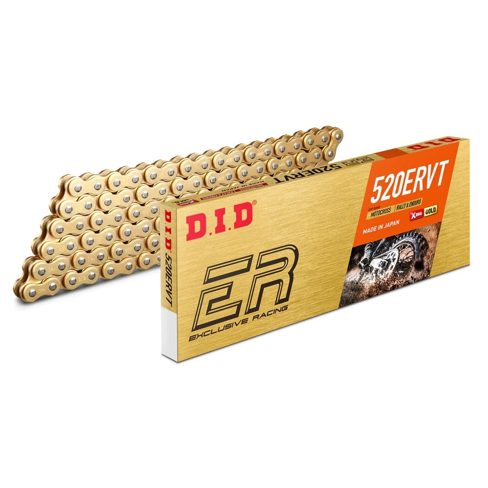 DID NARROW X-RING 520ERVT GLD/GLD 120FB (CTN10) (WAS 520VT2GB120FB)