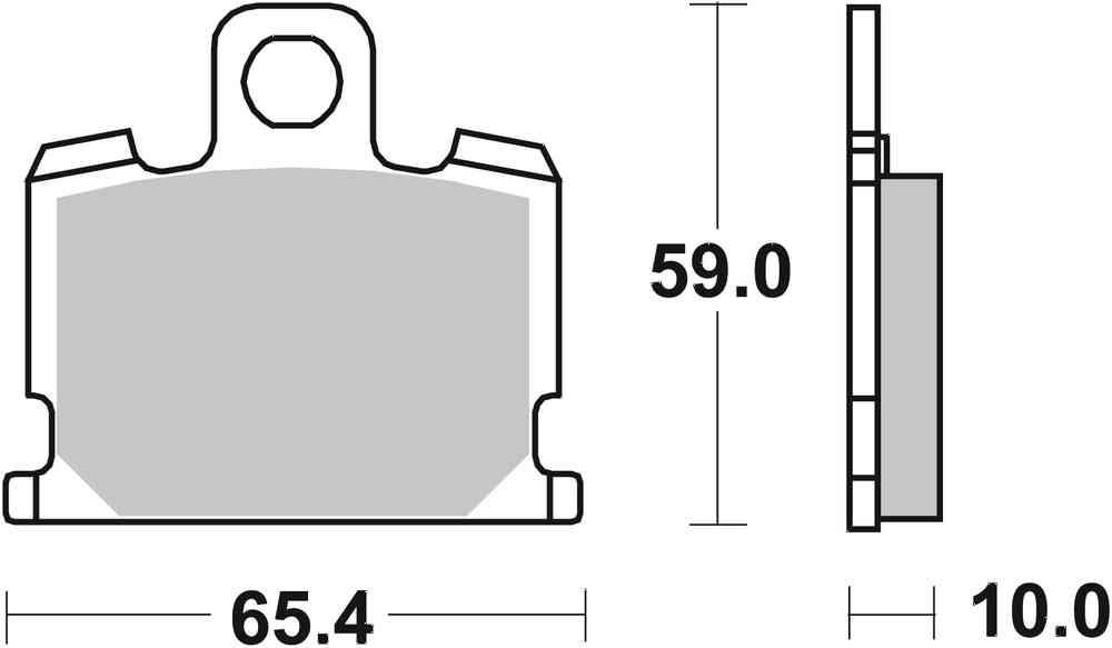 SBS FRICTION - Dual Carbon Classic Front Brake Pads (Track Use) - 547DCC-