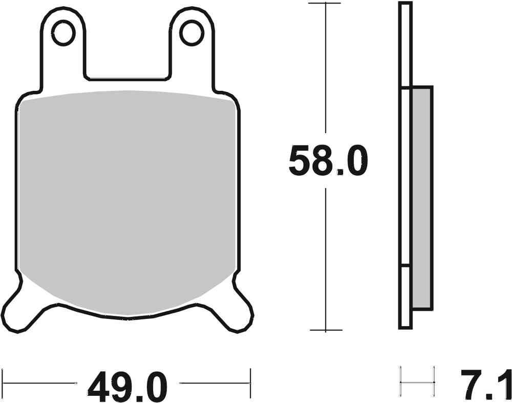 SBS FRICTION - Carbon Tech Front H-D Brake Pads - 560H.CT-