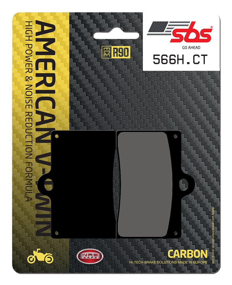 SBS FRICTION - Carbon Tech Front H-D Brake Pads - 566H.CT-