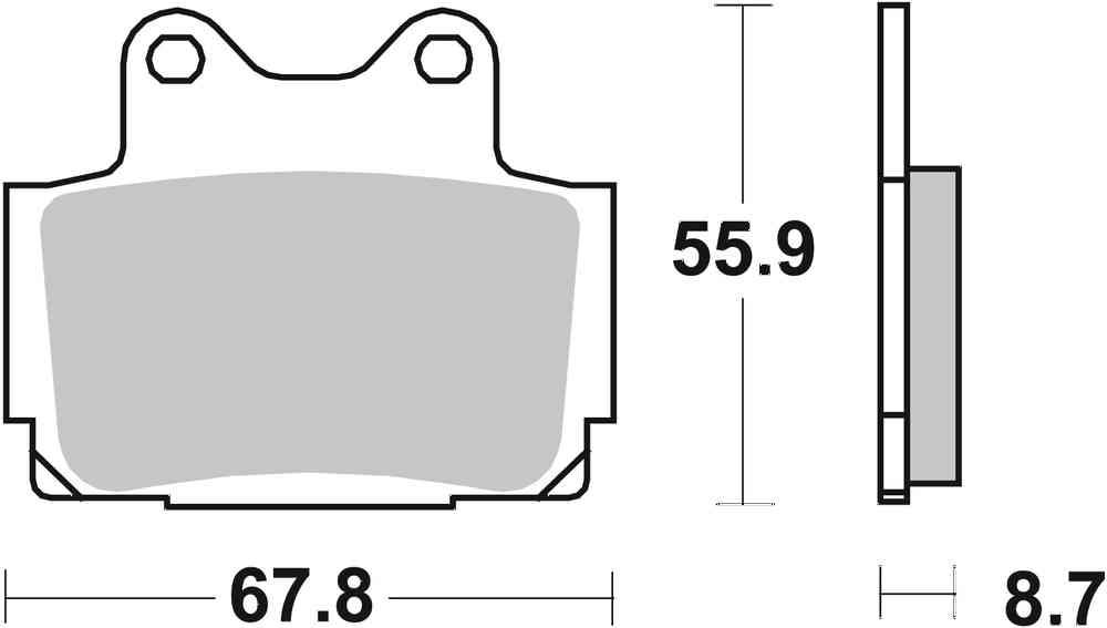SBS FRICTION - Sinter Rear Brake Pads - 570LS-