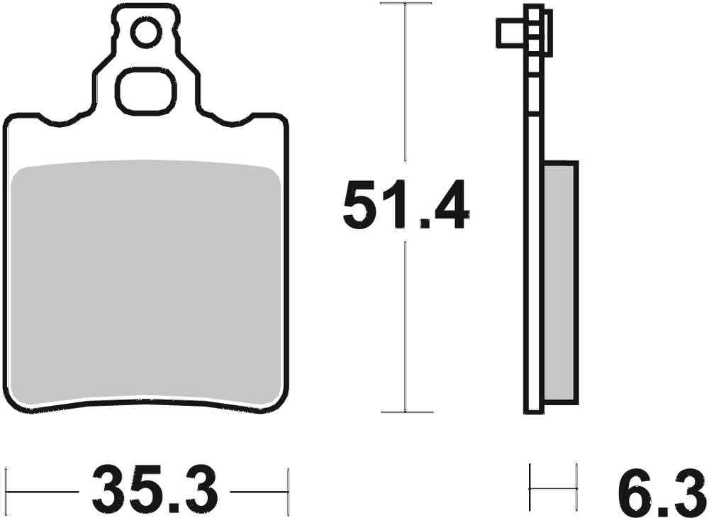 SBS FRICTION - Racing Sinter Off Road Rear Brake Pads (SBS 106) - 574RSI-