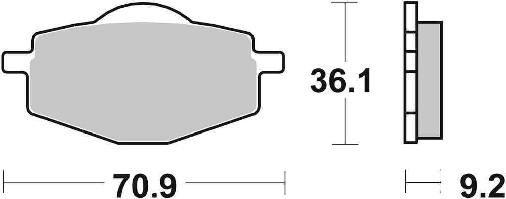 SBS FRICTION - Sinter Front / Rear Off Road Brake Pads (SBS 107) - 575SI-