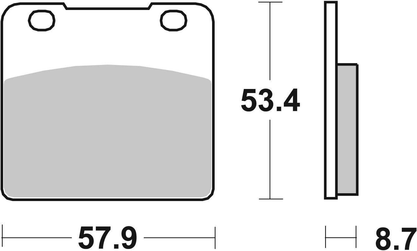 SBS FRICTION - Ceramic Front / Rear Brake Pads - 577HF-