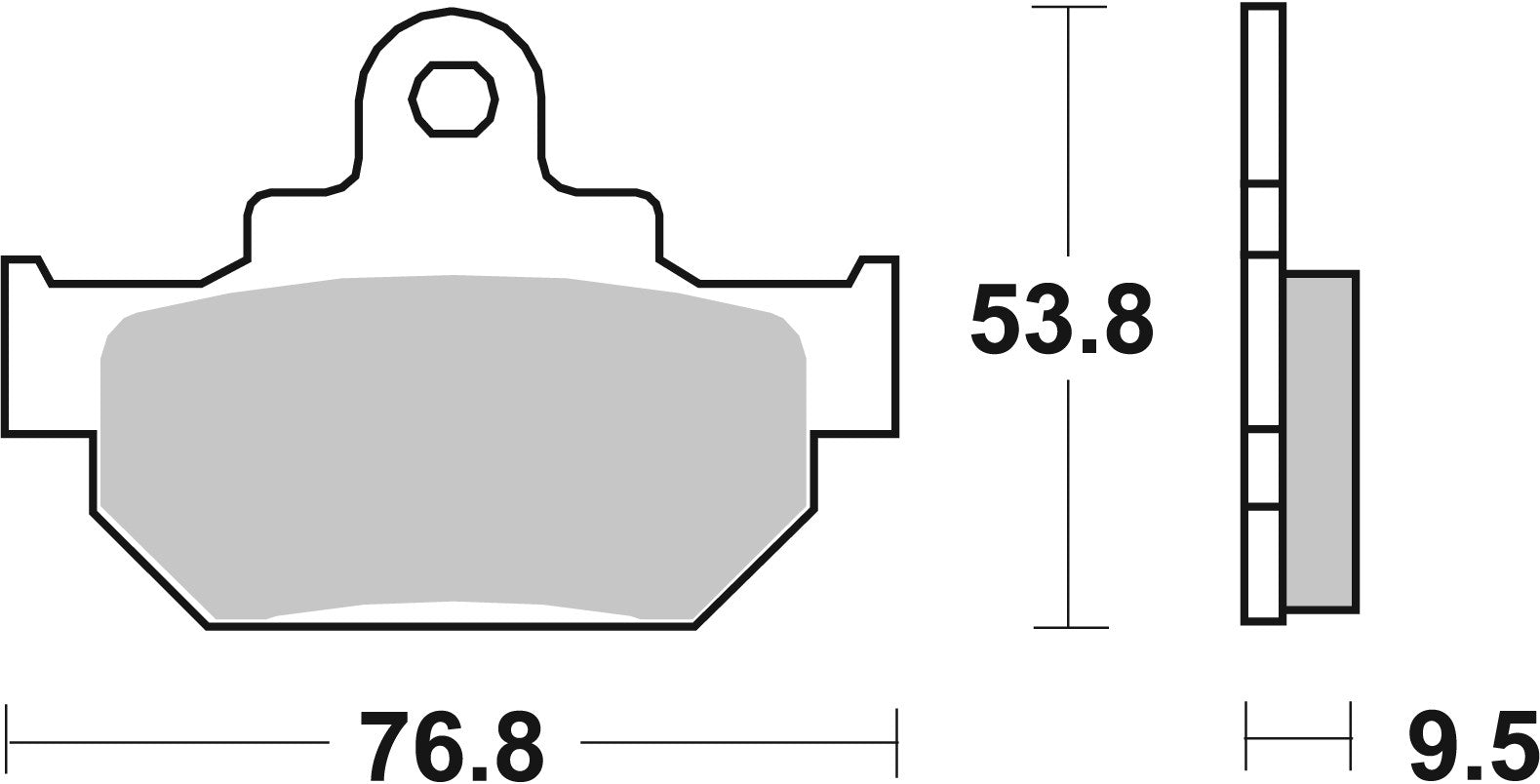 SBS FRICTION - Ceramic Front Brake Pads (bendix packaging) - 582HF-