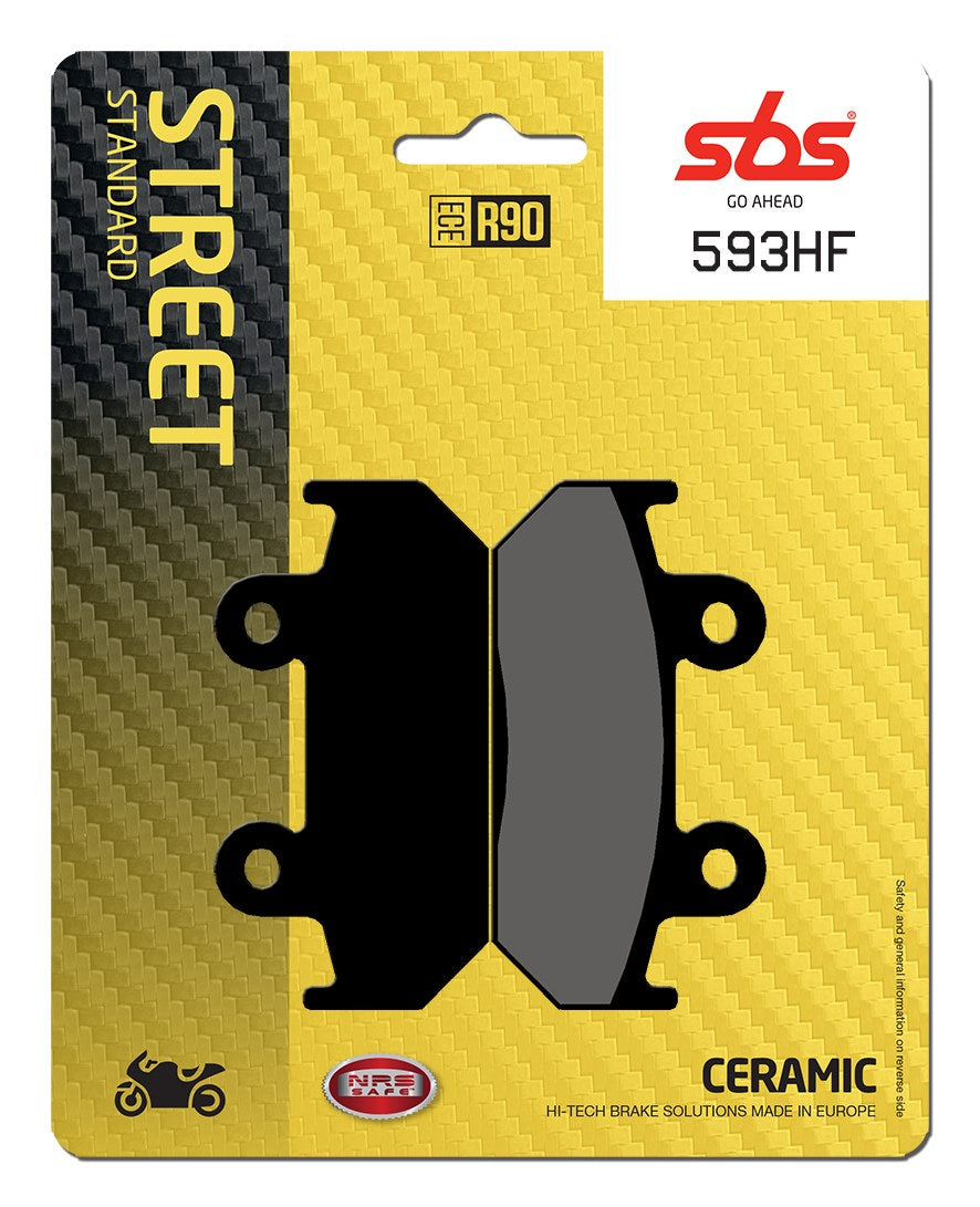 SBS FRICTION - Ceramic Front / Rear Brake Pads - 593HF-