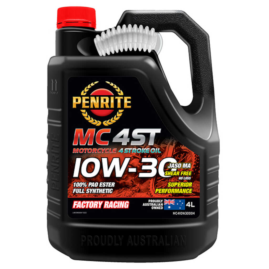 Penrite MC-4ST 10W-30 Full Synthetic 4 Stroke Oil 4L
