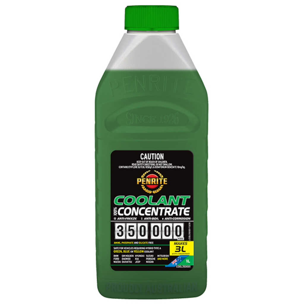 Penrite 350k Green Coolant Concentrate 1L