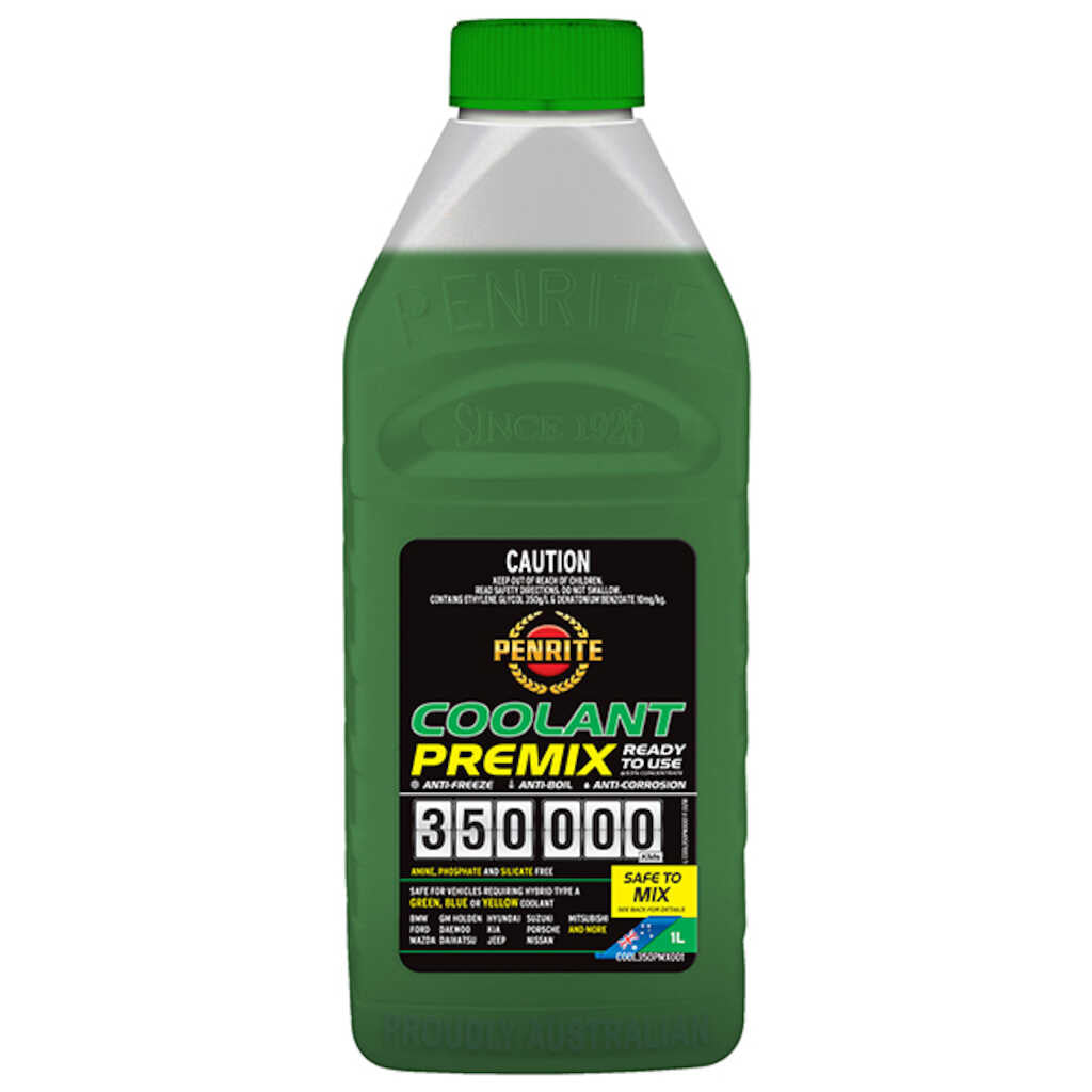 Penrite 350k Green Coolant Premix 1L