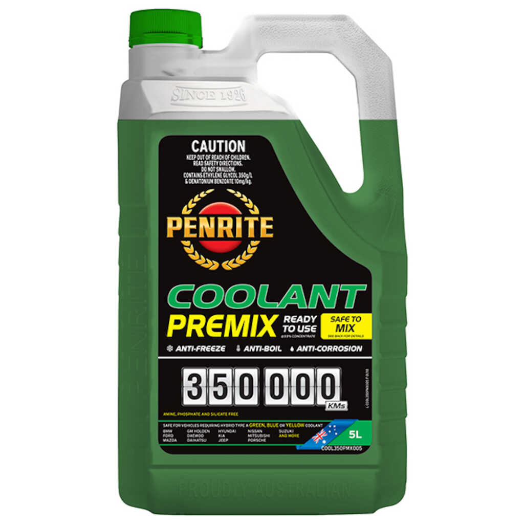 Penrite 350k Green Coolant Premix 5L