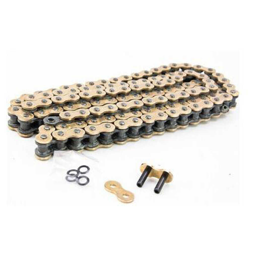 D.I.D Drive Chains - 525VX3 GB-124 ZB Pro Street X-Ring - Gold & Black