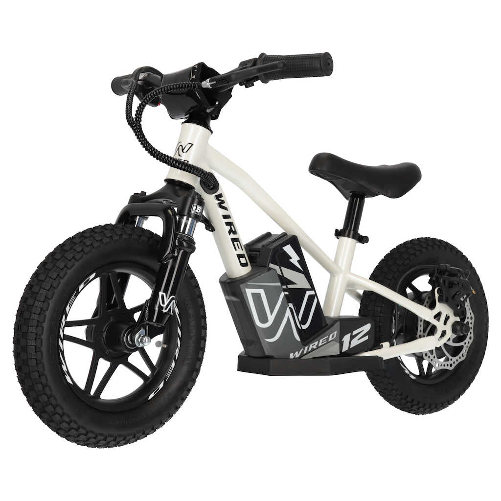 Wired Bikes Electric Balance Bike - Mk II - 12" - Pearl White