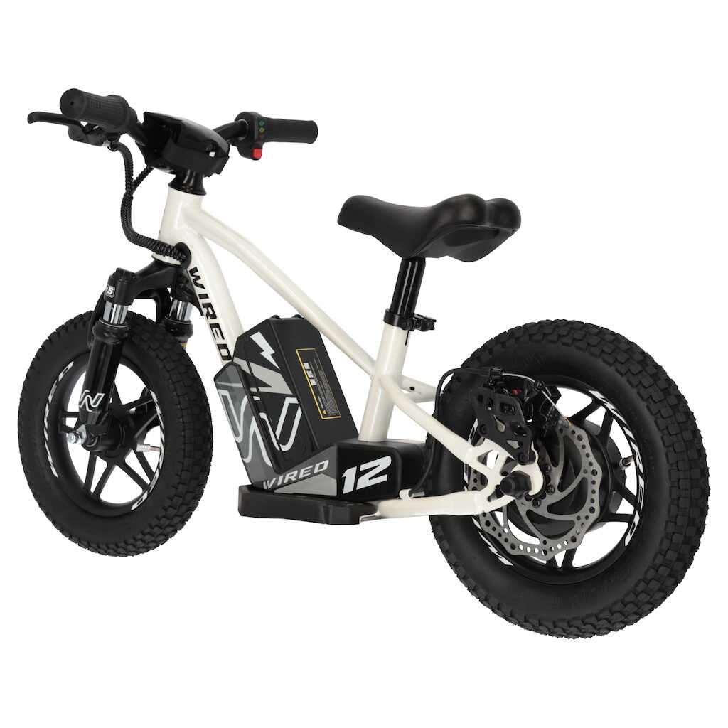 Wired Bikes Electric Balance Bike - Mk II - 12" - Pearl White