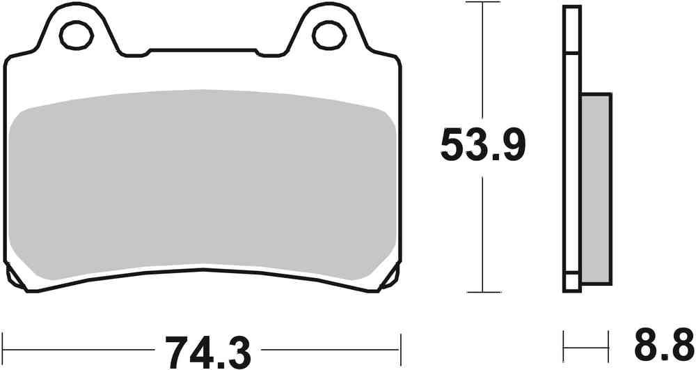 SBS FRICTION - Sinter Front Brake Pads - 613HS-