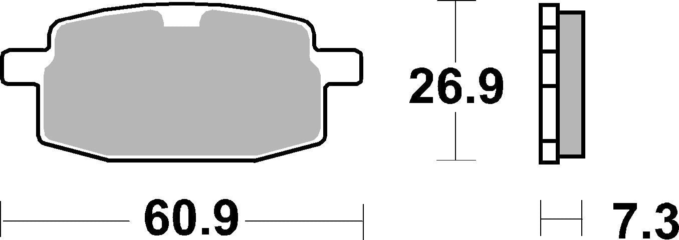SBS FRICTION - Ceramic Front / Rear Brake Pads (SBS 111) - 619HF-