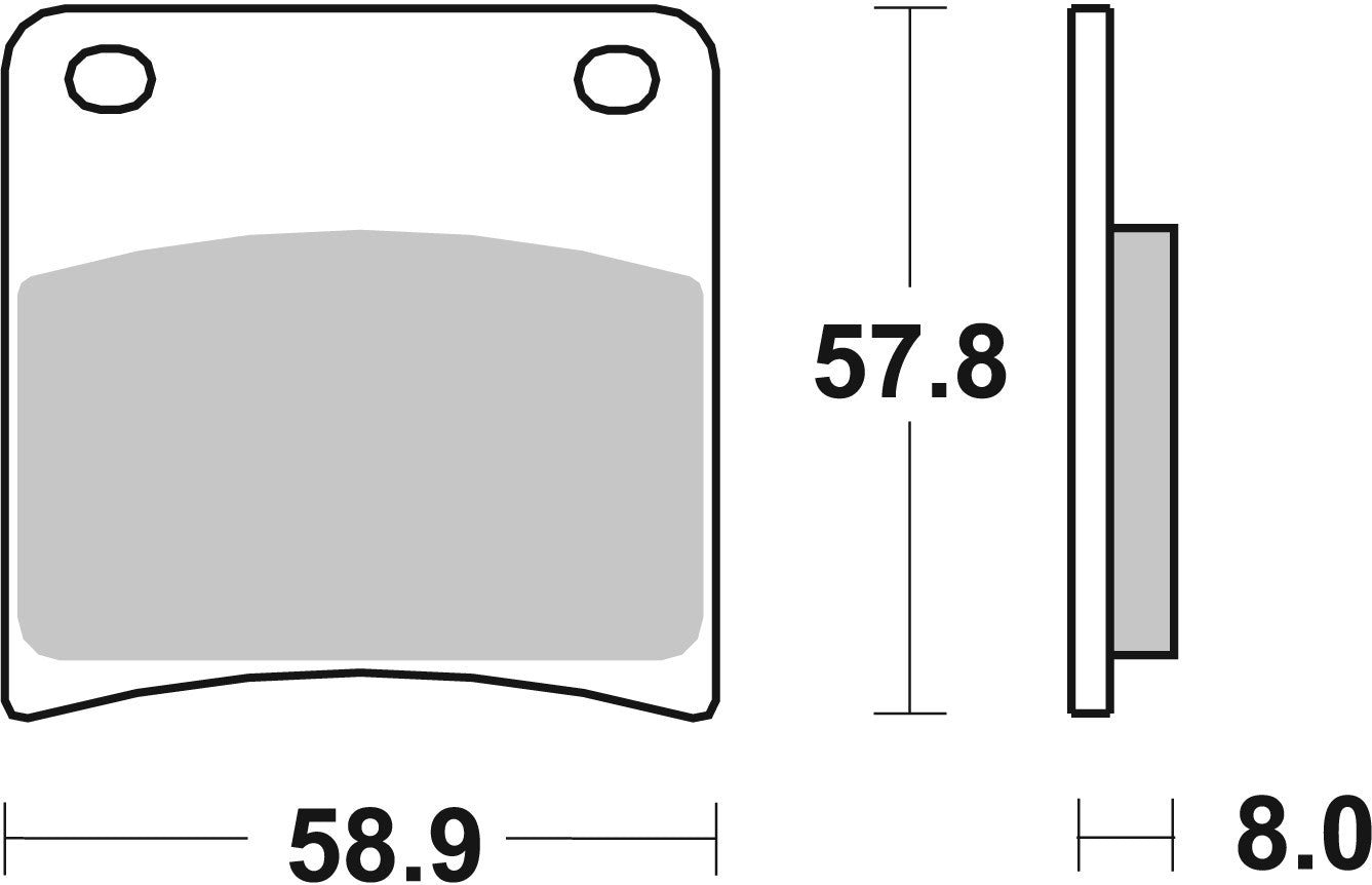 SBS FRICTION - Ceramic Front / Rear Brake Pads - 620HF-