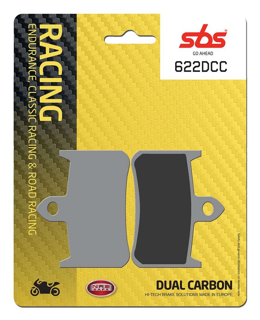 SBS FRICTION - Dual Carbon Classic Front Brake Pads (Track Use) - 622DCC-