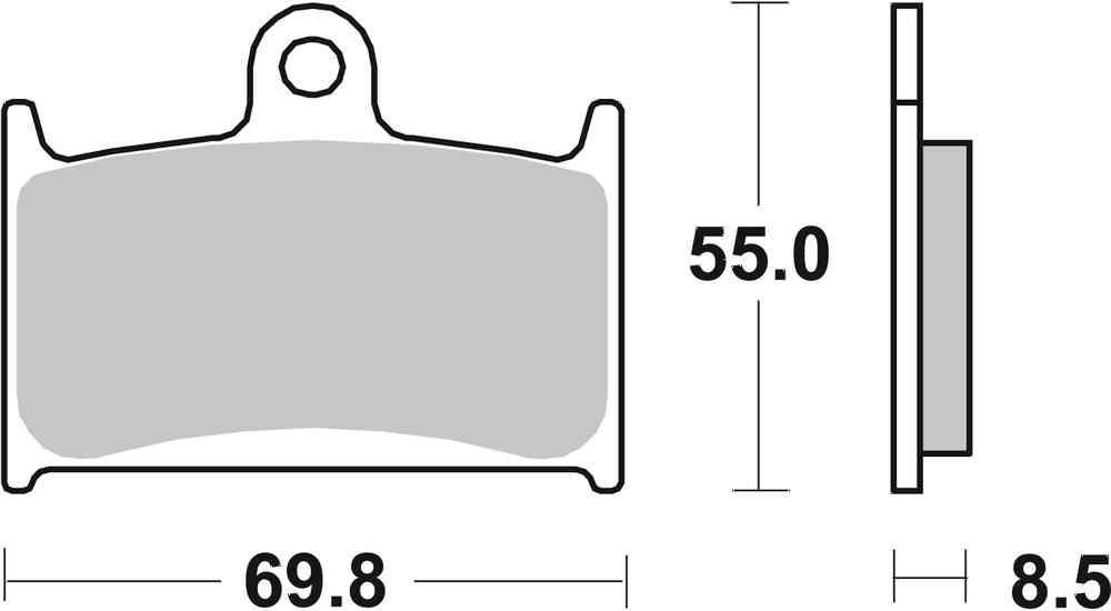 SBS FRICTION - Dual Carbon Classic Front Brake Pads (Track Use) - 624DCC-