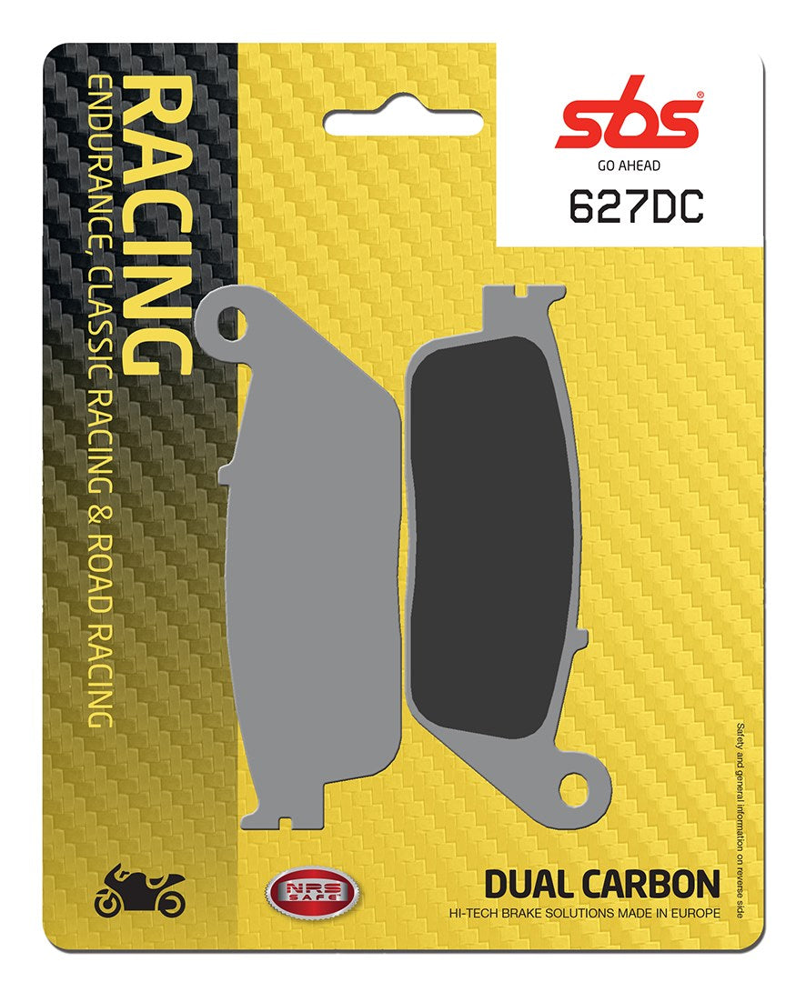 SBS FRICTION - Dual Carbon Front Brake Pads - (Track Use) (SBS 183) - 627DC-