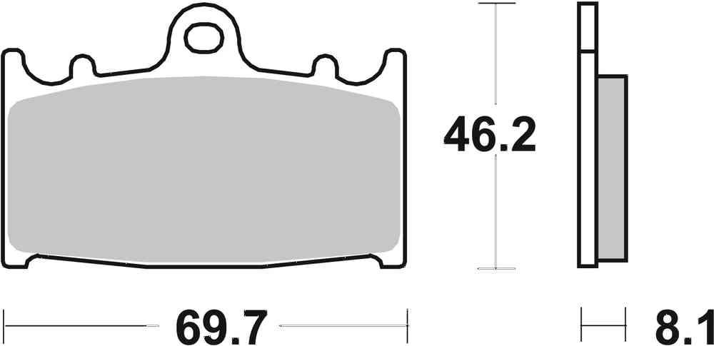 SBS FRICTION - Sinter Front Brake Pads - 631HS-
