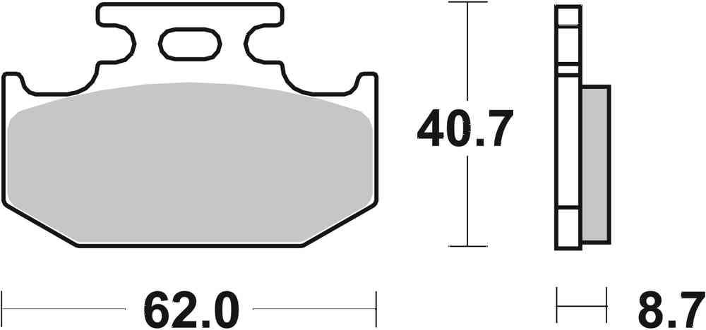 SBS FRICTION - Racing Sinter Off Road Rear Brake Pads - 632RSI-