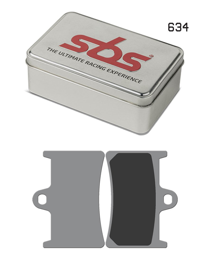 SBS FRICTION - Dual Sinter Front Racing Brake Pads - Moto2, 3 & WSBK SPEC (SBS 198) - 634DS-