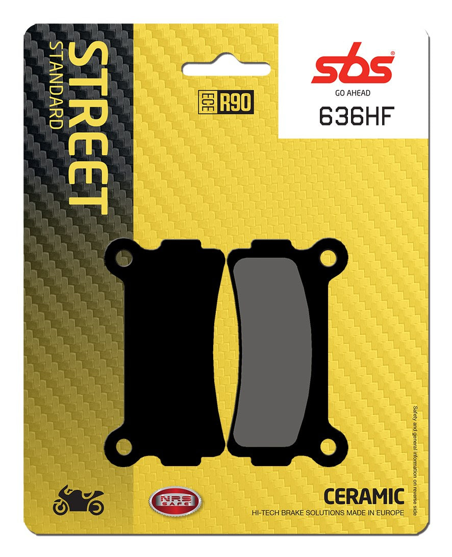 SBS FRICTION - Ceramic Rear Brake Pads - 636HF-