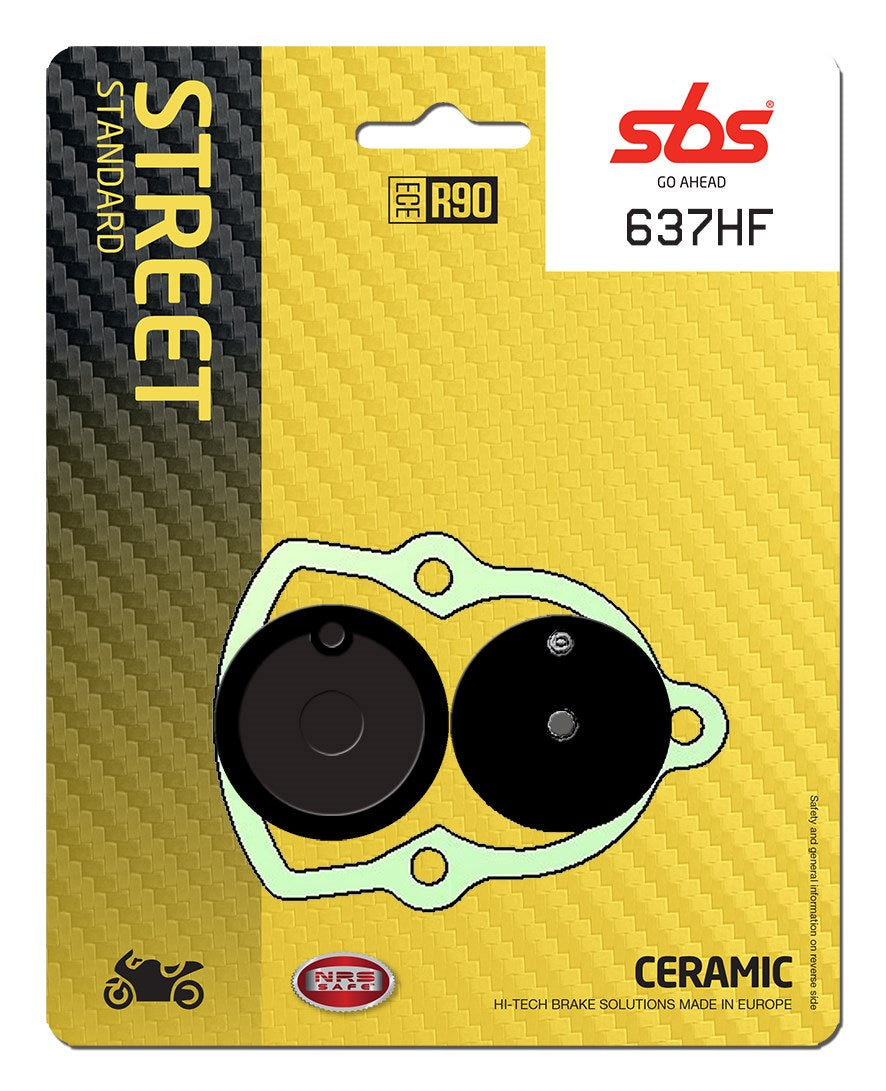 SBS FRICTION - Ceramic Rear Brake Pads - 637HF-