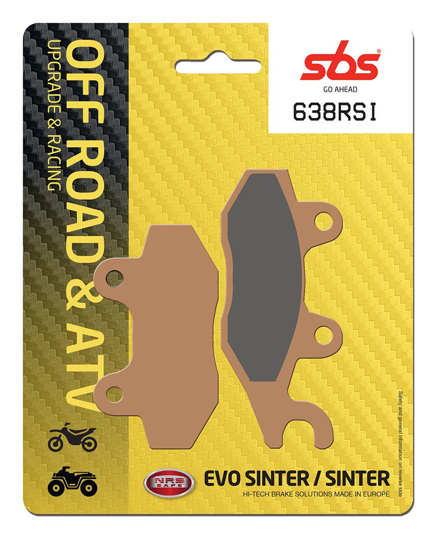 SBS FRICTION - Racing Sinter Front / Rear Off Road Brake Pads (SBS 134) - 638RSI-