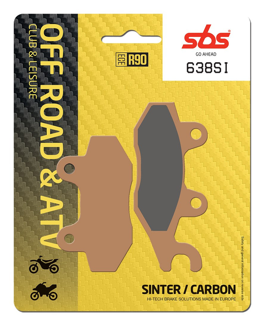 SBS FRICTION - Sinter Front / Rear Off Road Brake Pads (SBS 134) - 638SI-