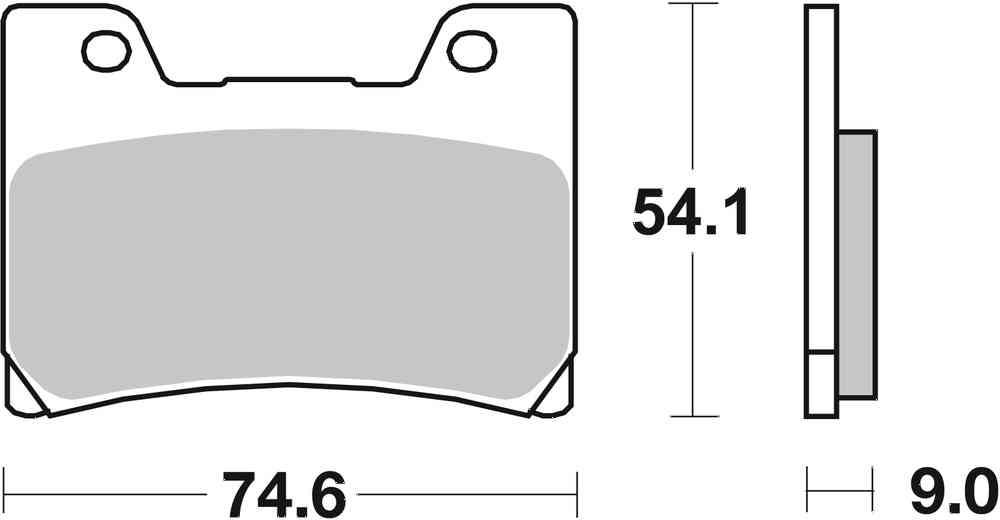 SBS FRICTION - Dual Carbon Classic Front Brake Pads (Track Use) - 645DCC-