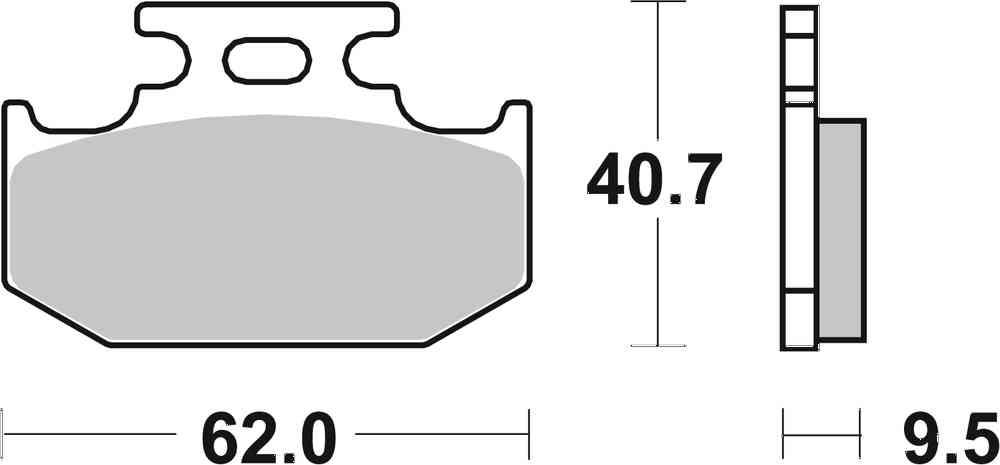 SBS FRICTION - Racing Sinter Off Road Rear Brake Pads - 648RSI-