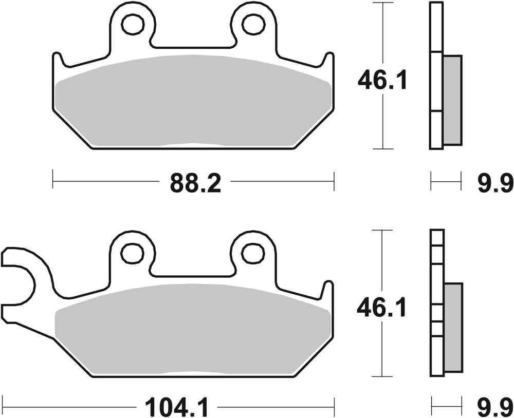 SBS FRICTION - Sinter Front Brake Pads (SBS 137) - 650HS-