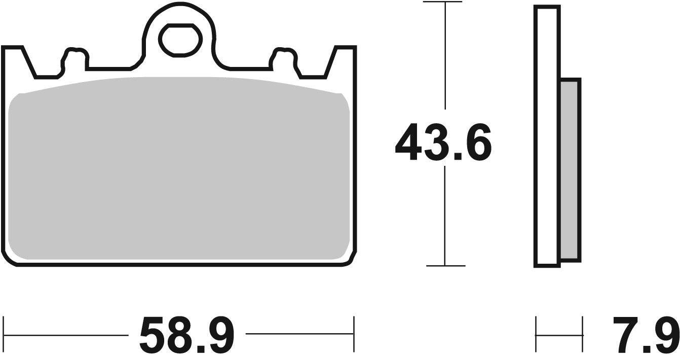 SBS FRICTION - Ceramic Front Brake Pads - 666HF-