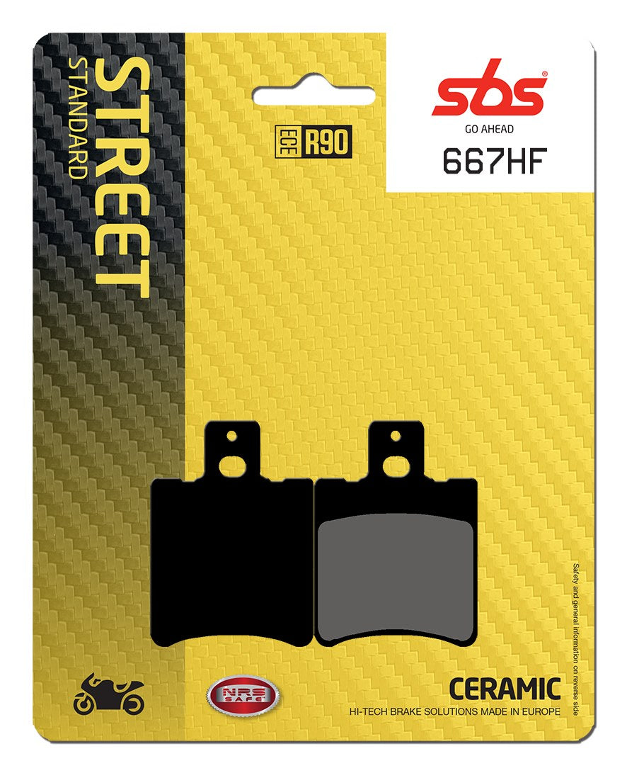 SBS FRICTION - Ceramic Front Brake Pads (SBS 114) - 667HF-