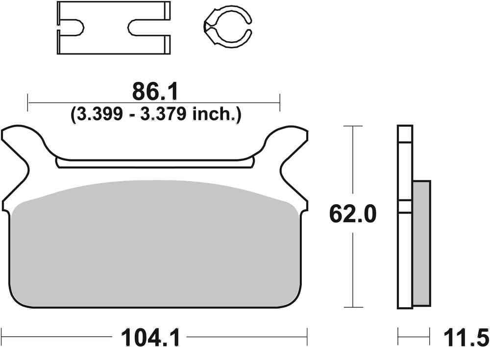 SBS FRICTION - Sinter Rear H-D Brake Pads - 668H.LS-