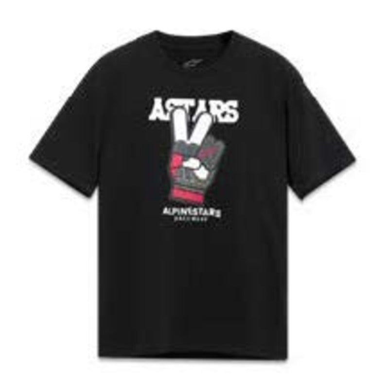 PEACEOUT CSF SS TEE BLACK (0010)