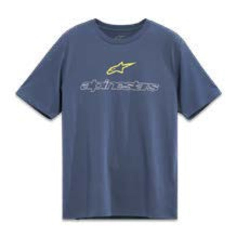 LINEAR TRACE CSF SS TEE SLATE BLUE (0734)