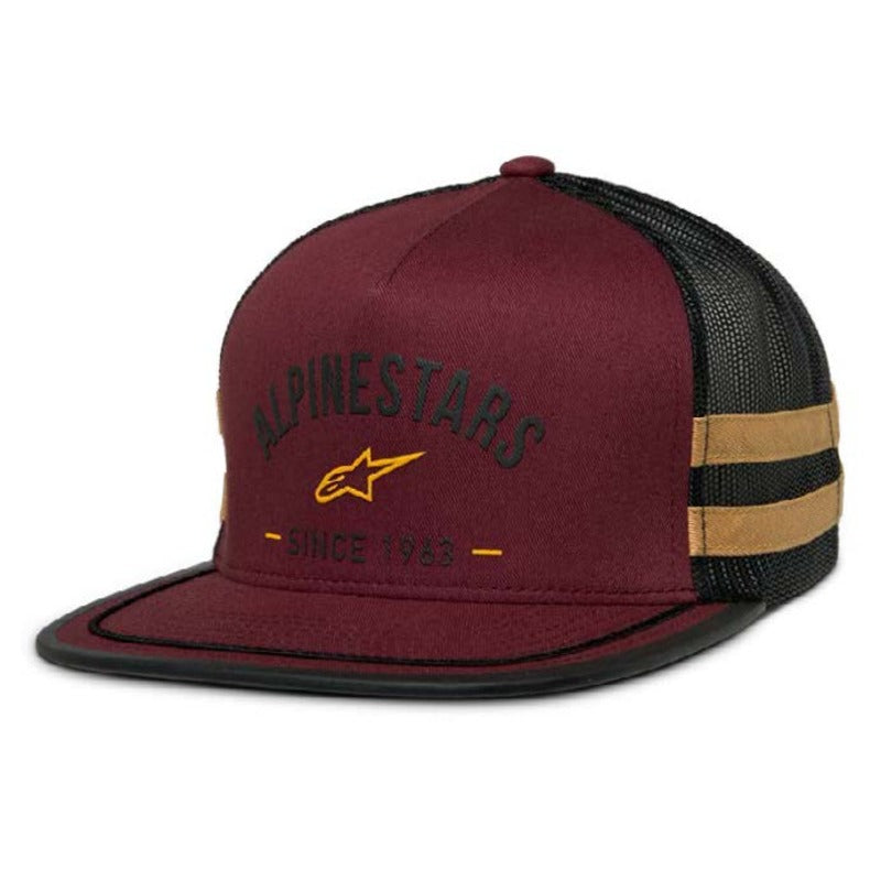 BACKLINE TRUCKER HAT BRICK/BLACK/MUSTARD (3614)