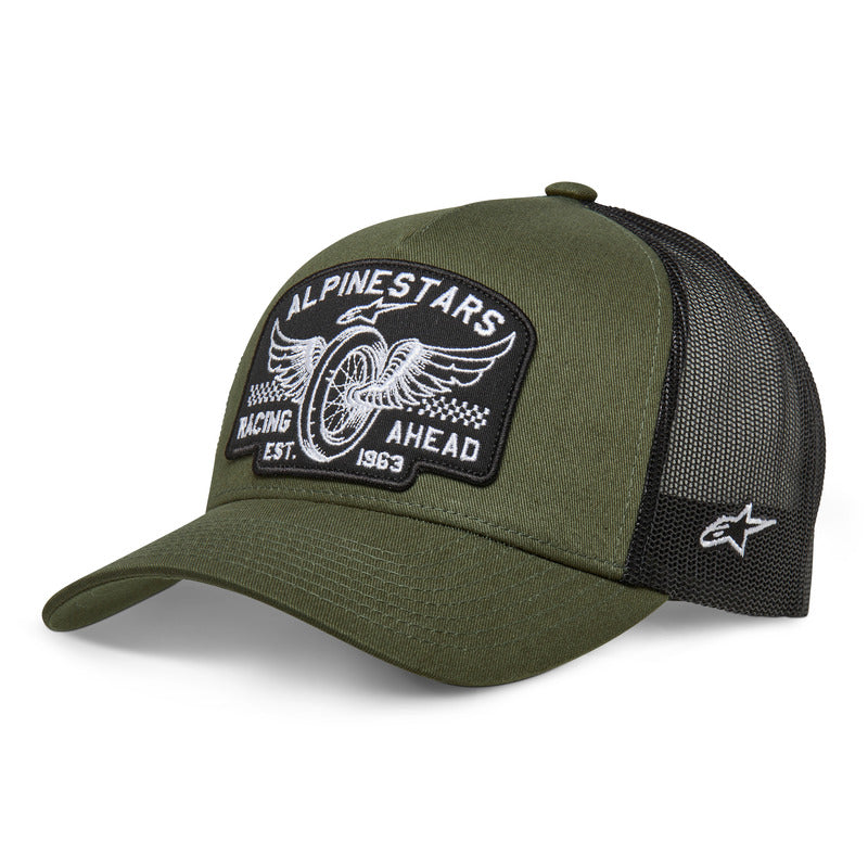 HERITAGE PATCH TRUCKER HAT MILITARY BLACK (6910)