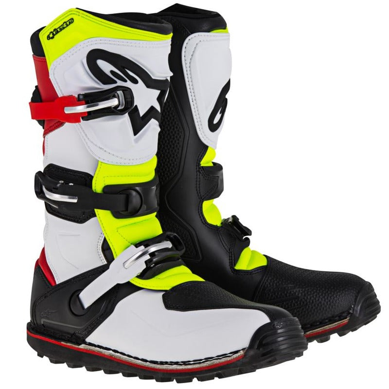 TECH T TRIALS | WHITE RED FLURO YELLOW (2351) / 09