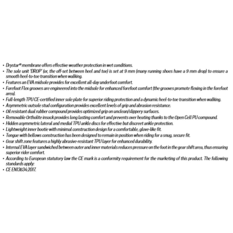 CRX DRYSTAR RIDING SHOES BLACK CAMO RED (0993)