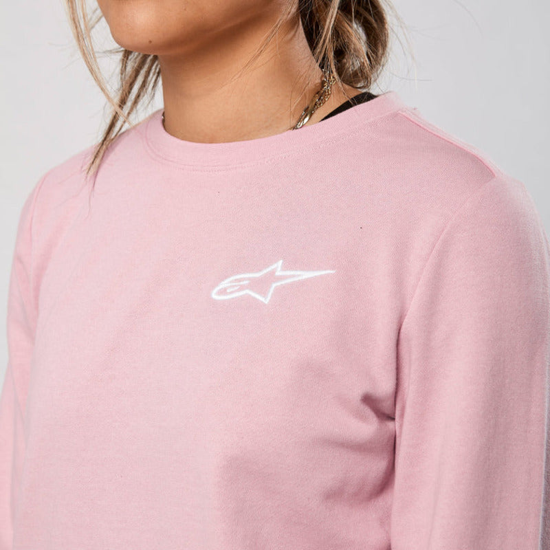 WOMENS CREW FLEECE PINK (3100)