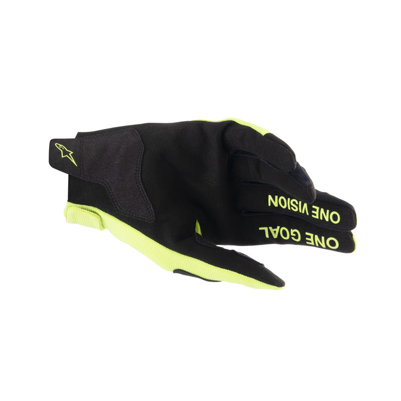 2024-2026 YOUTH RADAR GLOVES FLURO-YELLOW BLACK (0551)