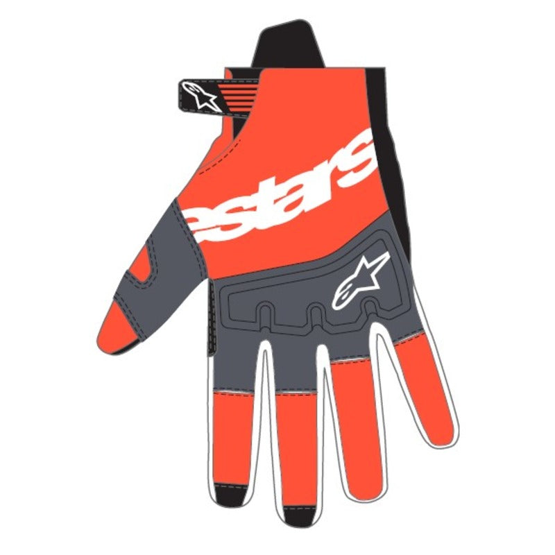 2025-2026 TECHSTAR GLOVES BLACK HOT-ORANGE (1041)